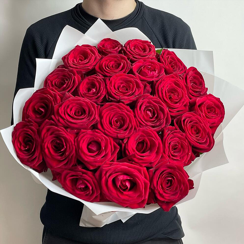 思念、纯洁的爱/24支红玫瑰花束
