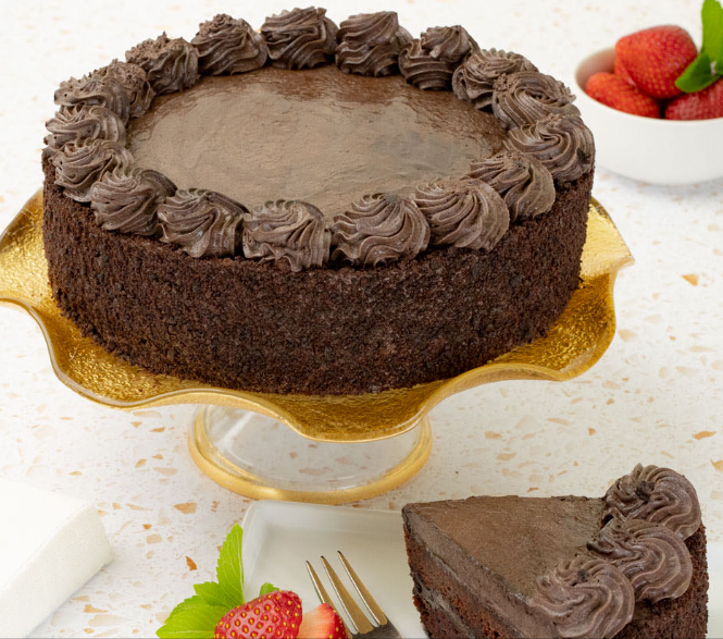 无麸质双层巧克力蛋糕